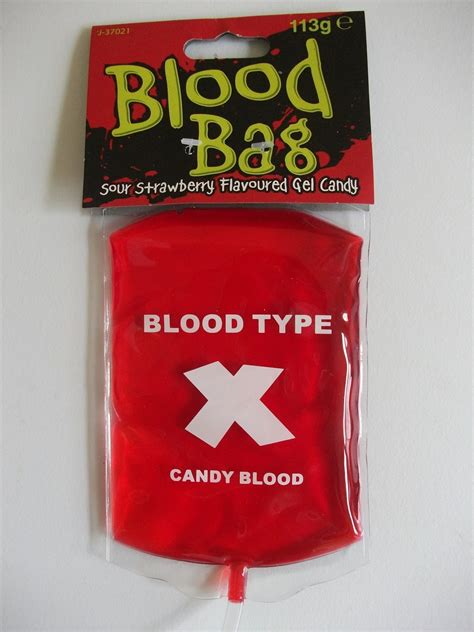 halloween costumes candy fake blood in bag candy|Candy Blood Bags .